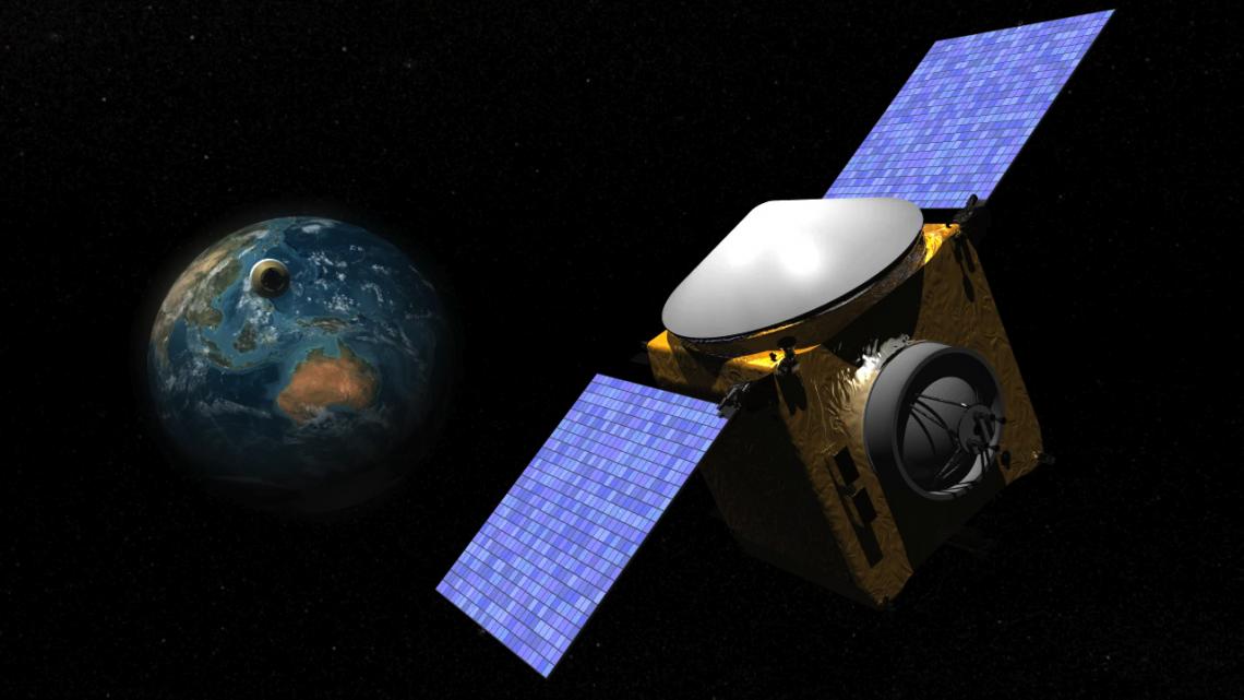 Scheduled for launch in 2016, the OSIRIS-REx will travel to asteroid Bennu, scoop up a sample of pristine material leftover from the formation of the solar system, and return it to Earth in 2023. Scheduled for launch in 2016, the OSIRIS-REx will travel to asteroid Bennu, scoop up a sample of pristine material leftover from the formation of the solar system, and return it to Earth in 2023.